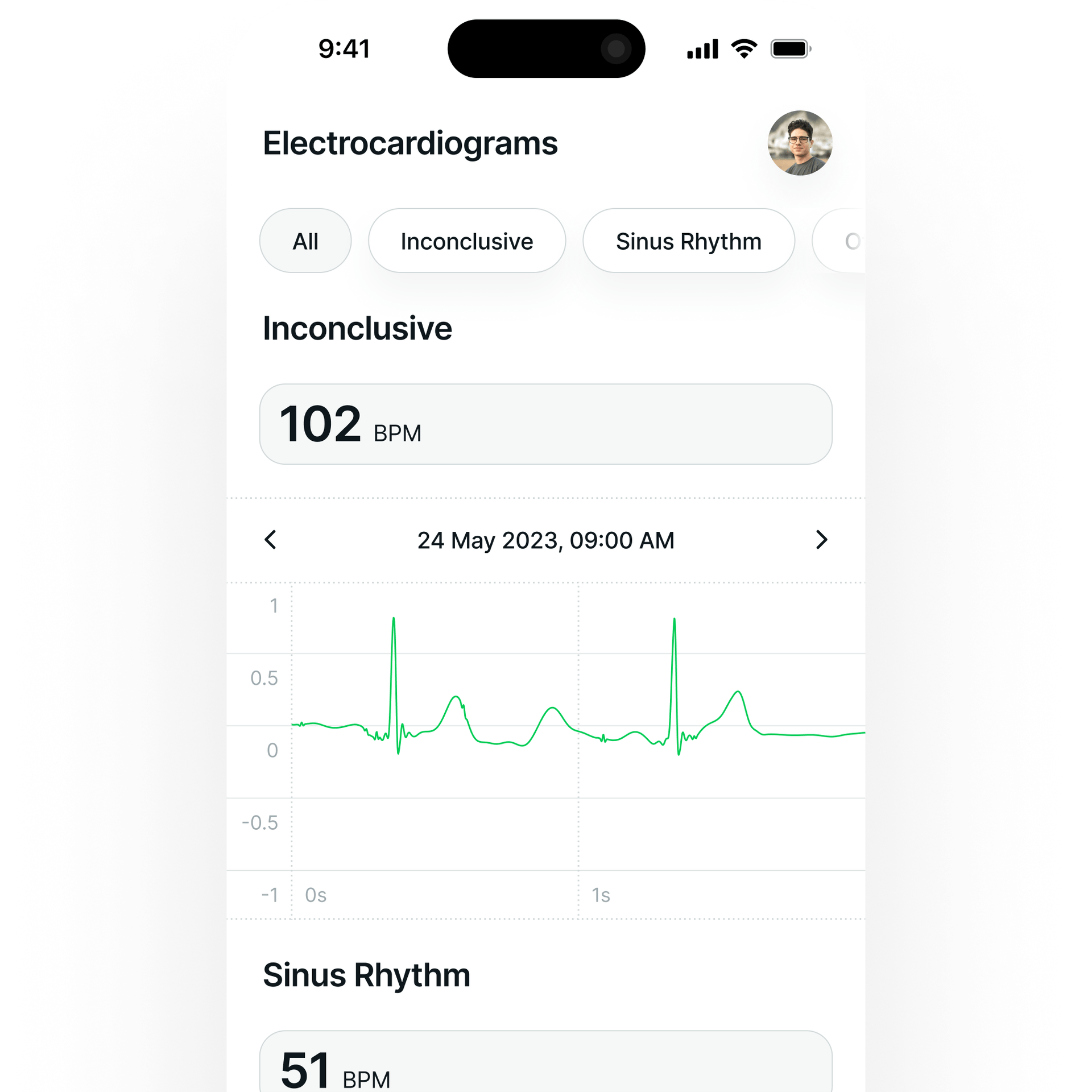 iOS App Design, Pulsia Data